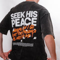 Where Can I Flee? - Snow Washed Oversized T-Shirt